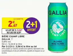 Intermarché Hyper Bière champ libre gallia offre