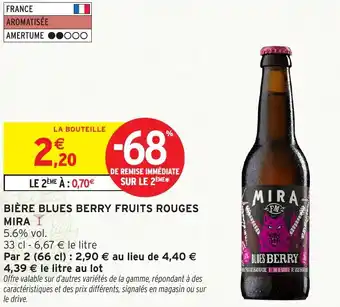 Intermarché Hyper Bière blues berry fruits rouges mira offre