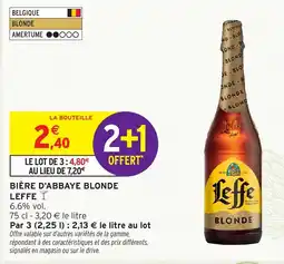 Intermarché Hyper Bière d'abbaye blonde leffe offre