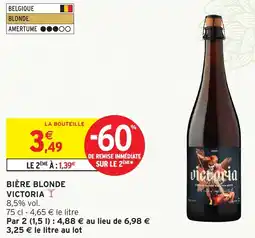 Intermarché Hyper Bière blonde victoria offre
