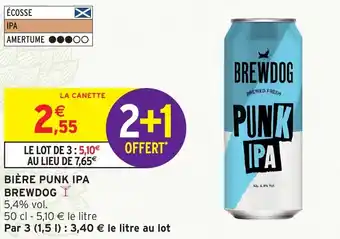 Intermarché Hyper Bière punk ipa brewdog offre
