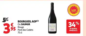 Auchan Bourgueil aop ou saumur offre
