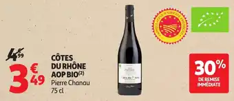 Auchan Côtes du rhône aop bio offre