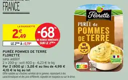 Intermarché Hyper Purée pommes de terre florette offre