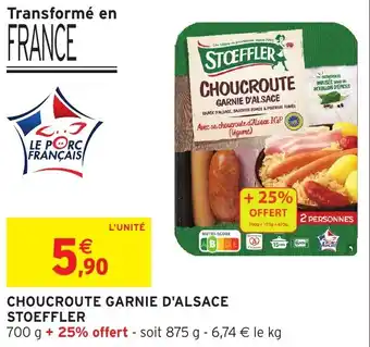 Intermarché Hyper Choucroute garnie d'alsace stoeffler offre