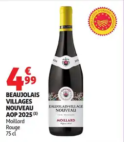 Auchan Beaujolais villages nouveau aop 2025 offre