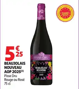 Auchan Beaujolais nouveau aop 2025 offre
