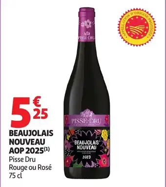 Auchan Beaujolais nouveau aop 2025 offre