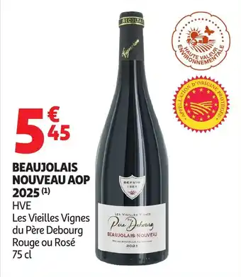 Auchan Beaujolais nouveau aop 2025 offre