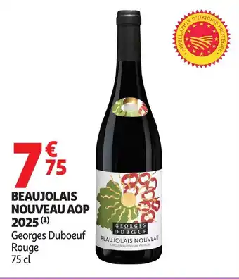 Auchan Beaujolais nouveau aop 2025 offre