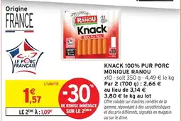 Intermarché Hyper Knack 100 pur porc monique ranou offre