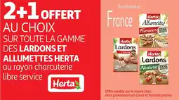 Auchan SHERTA ur toute la gamme des lardons et allumettes offre
