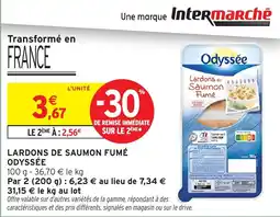 Intermarché Hyper Lardons de saumon fumé odyssée offre