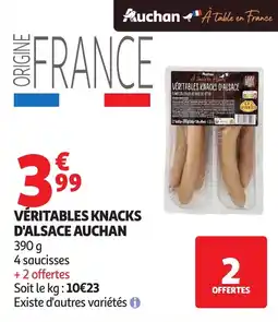 Auchan AUCHAN Véritables knacks d'alsace offre