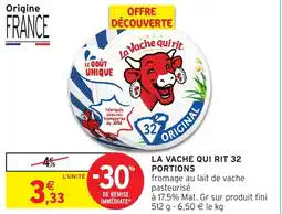 Intermarché Hyper La vache qui rit 32 portions offre