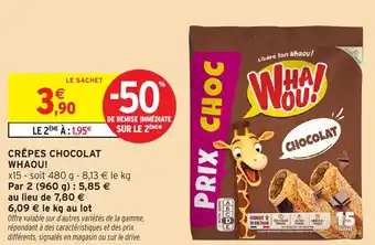 Intermarché Hyper Crêpes chocolat whaou offre