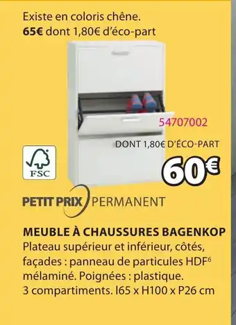 JYSK Meuble A Cahussures Bagenkop offre