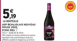 Intermarché Hyper Aop beaujolais nouveau rouge 2025 pisse dru offre