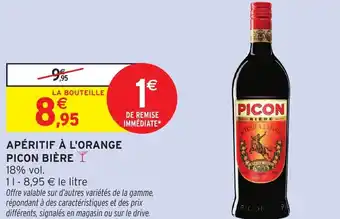 Intermarché Hyper Apéritif à l'orange picon bière offre