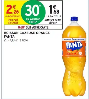 Intermarché Hyper Boisson gazeuse orange fanta offre