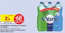 Intermarché Hyper Eau minérale naturelle gazeuse st yorre offre