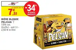 Intermarché Hyper Bière blonde pelican offre