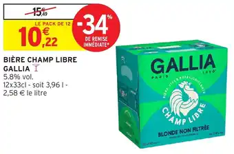 Intermarché Hyper Bière champ libre gallia offre