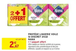 Intermarché Hyper Protège lingerie voile si discret 2x32 nana offre