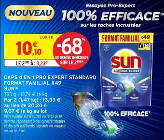 Intermarché Hyper Caps 4 en 1 pro expert standard format familial x49 sun offre