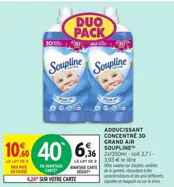 Intermarché Hyper Adoucissant concentré 3d grand air soupline offre