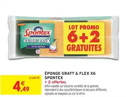 Intermarché Hyper Éponge gratt & flex x6 spontex offre