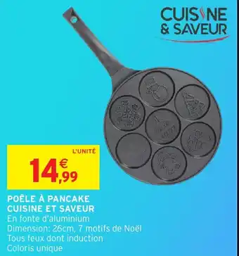 Intermarché Hyper Poêle à pancake cuisine et saveur offre