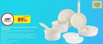Intermarché Hyper Batterie de cuisine amovible de 11 pièces greenchef offre