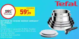 Intermarché Hyper Batterie de cuisine ingenio cook&eat de 8 pièces tefal offre