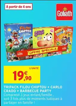 Intermarché Hyper Tripack filou chiptou carlo crado barbecue party offre