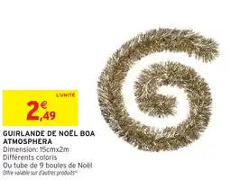 Intermarché Hyper Guirlande de noël boa atmosphera offre