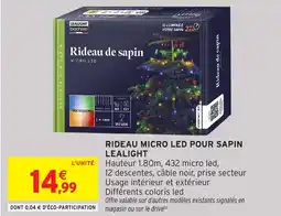 Intermarché Hyper Rideau micro led pour sapin lealight offre