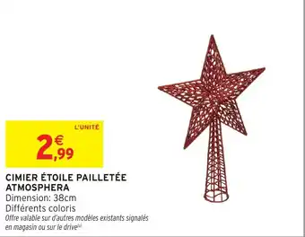 Intermarché Hyper Cimier étoile pailletée atmosphera offre