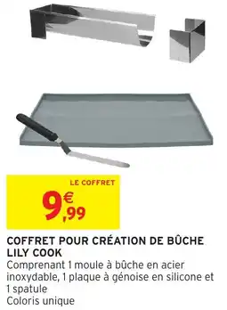 Intermarché Hyper Coffret pour création de bûche lily cook offre