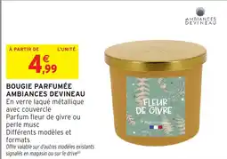 Intermarché Hyper Bougie parfumée ambiances devineau offre