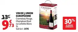 Auchan Vin de l union européenne offre