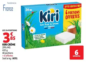 Auchan Kiri crème offre