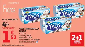 Auchan Yaos stracciatella nestlé offre