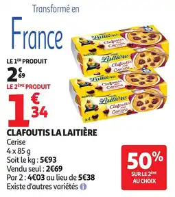 Auchan Clafoutis la laitière offre