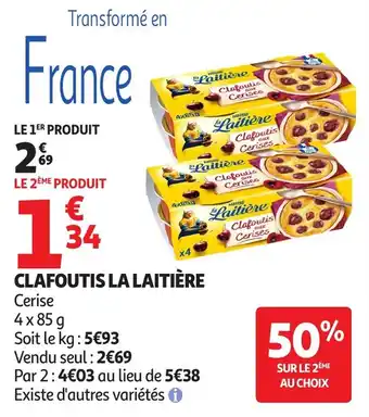 Auchan Clafoutis la laitière offre