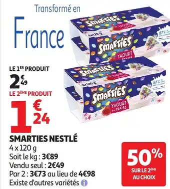 Auchan Smarties nestlé offre