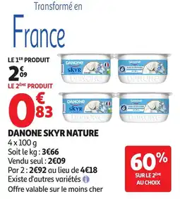 Auchan Danone skyr nature offre