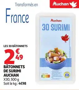 Auchan Bâtonnets de surimi auchan offre
