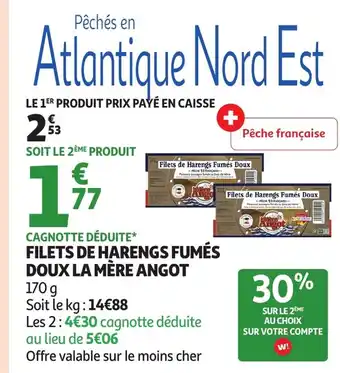 Auchan Filets de harengs fumés doux la mère angot offre