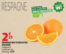 Auchan Oranges bio á déguster auchan offre